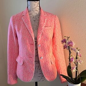 NWOT Gap The Academy Blazer in Pink & Cream